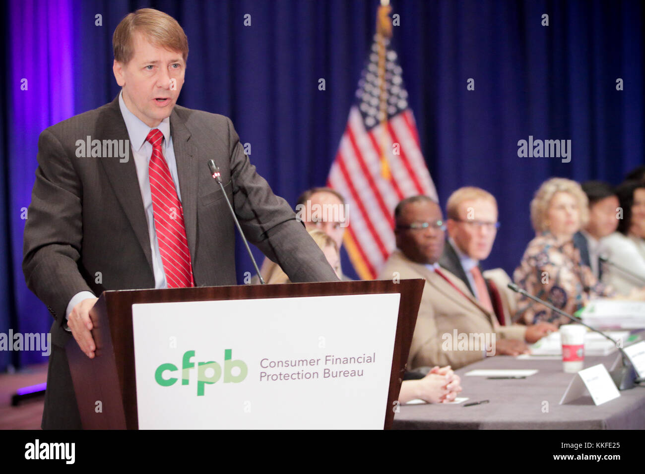 Director Of The U S Consumer Financial Protection Bureau Richard Stock Photo Alamy