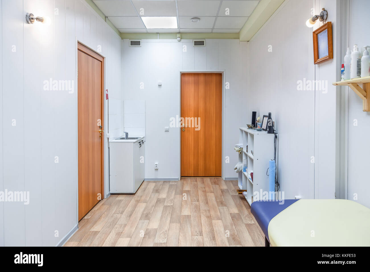 a light massage room in the wellness center Stock Photo