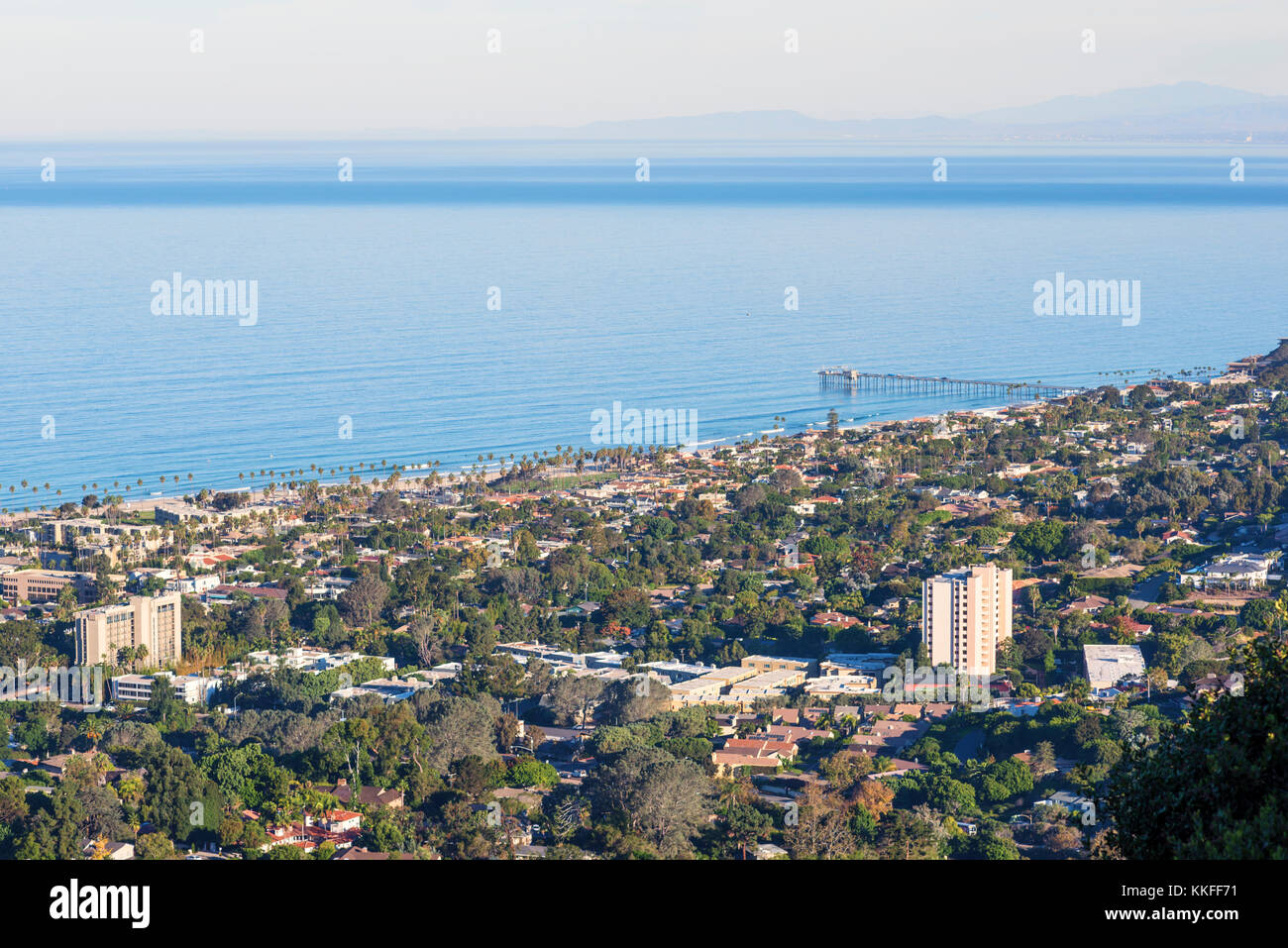 Ocean view and the city of La Jolla, California. Photographed from