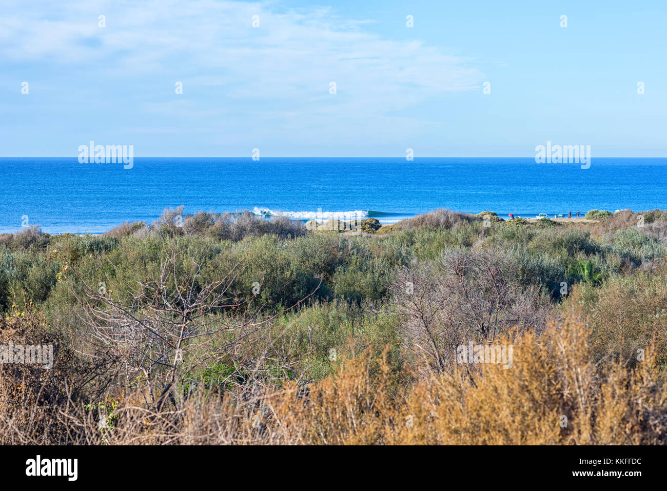 View looking down to San Onofre State Beach. San Clemente, California. Stock Photo