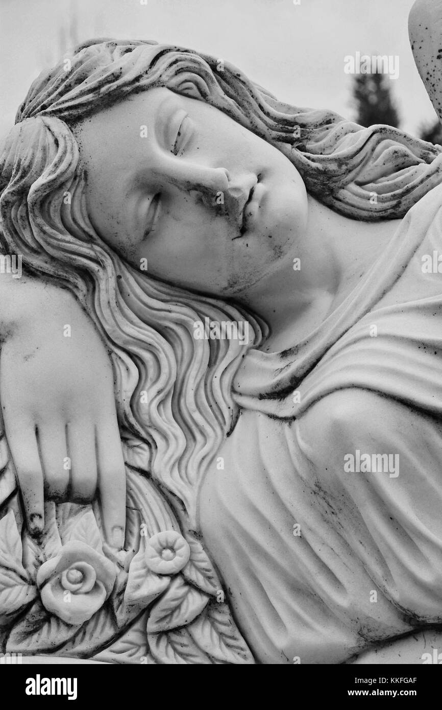 And so rests the Angel of Peace. Stock Photo