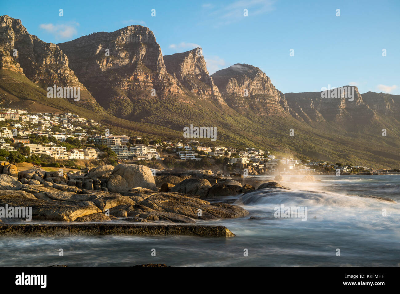 Twelve Apostles, Camps Bay, Cape Town, South Africa Stock Photo