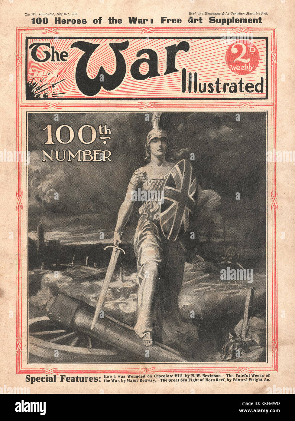 1916 War Illustrated Britannia Stock Photo