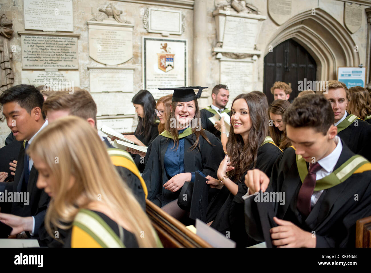 Bath University graduation ceremony Bath Abbey 2016 picture by Gavin