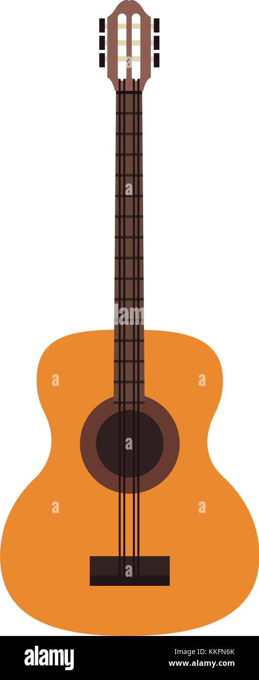 Acoustic guitar music instrument Stock Vector Image & Art - Alamy