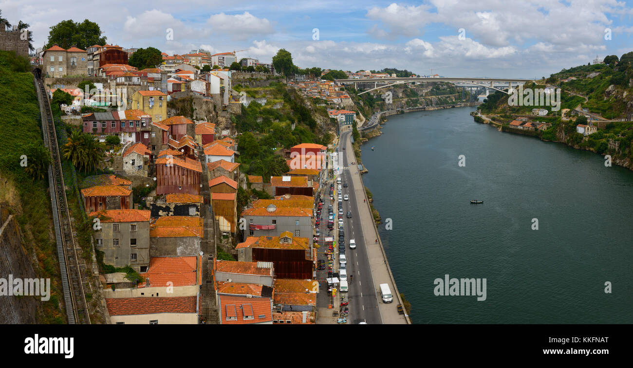 Old town of Ribeira, Porto, Portugal Stock Photo