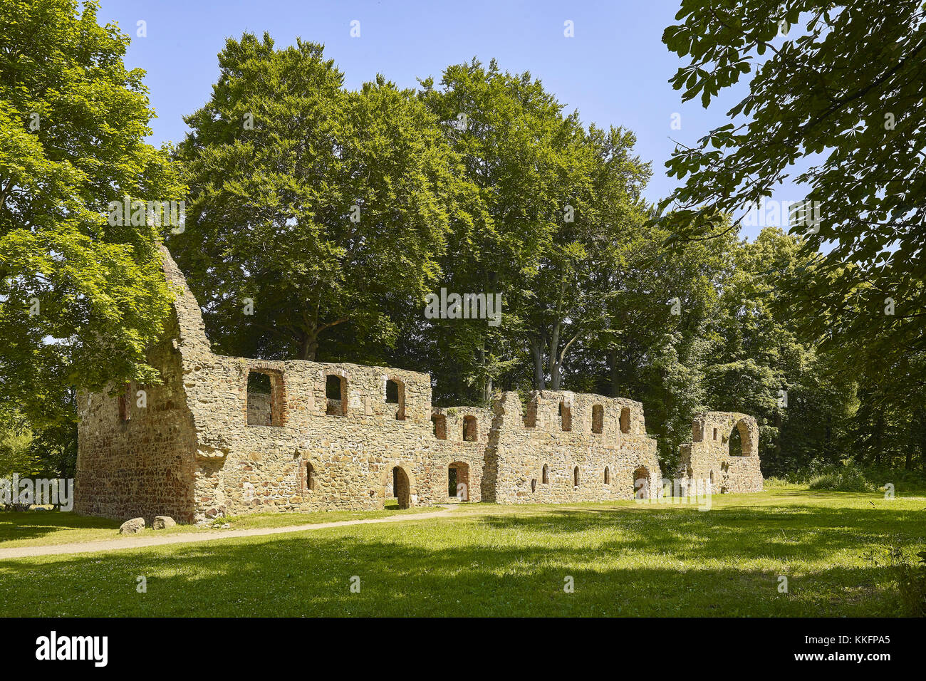 Monastery ruin Nimbschen, Saxony, Germany Stock Photo