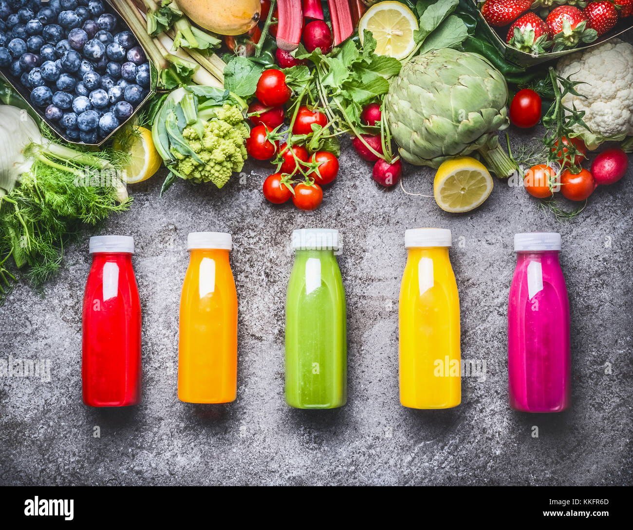 Download Healthy Red Orange Green Yellow And Pink Smoothies And Juices In Stock Photo Alamy Yellowimages Mockups