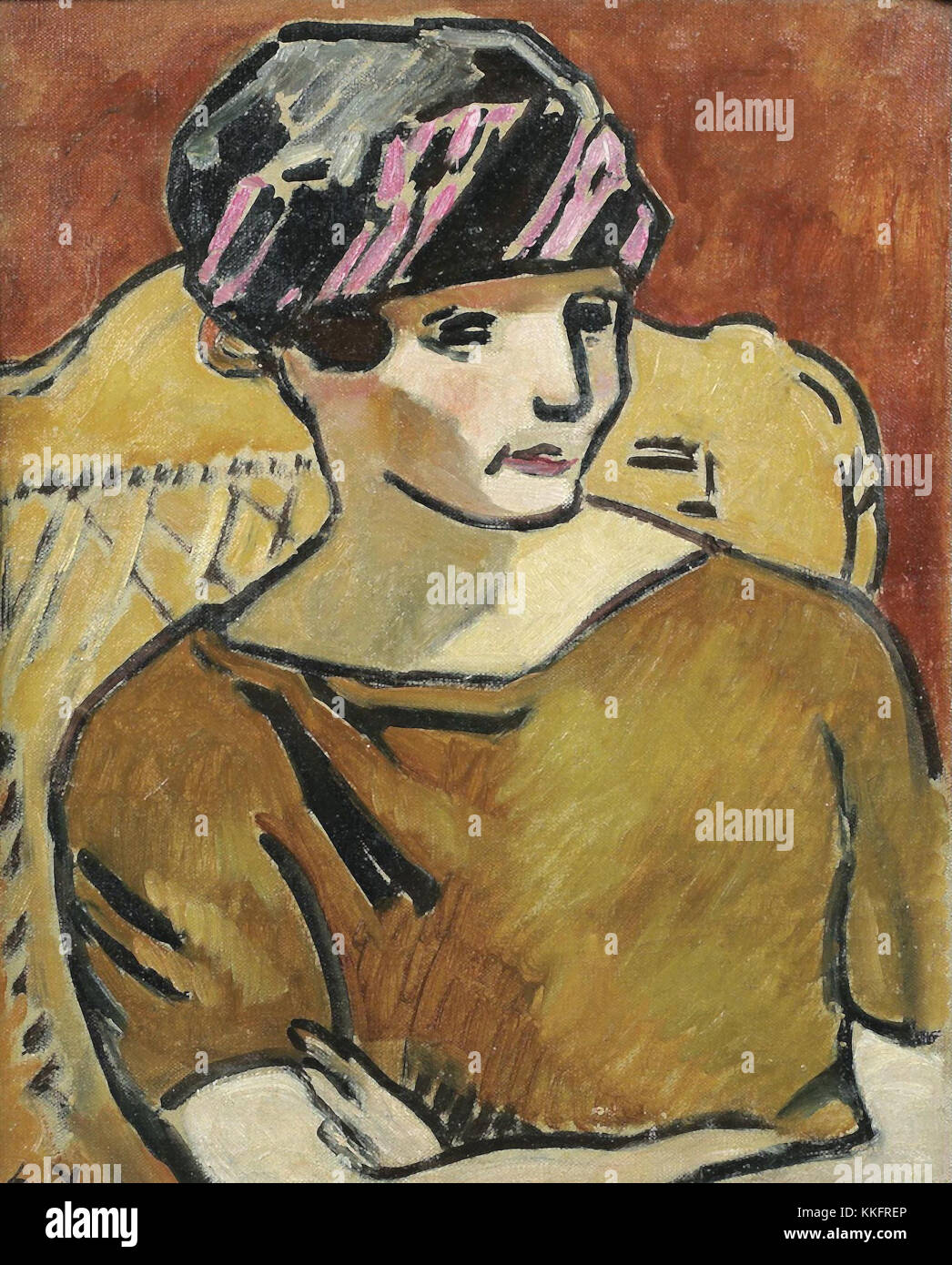 Abstract Expressionist Portrait Stock Photo Alamy