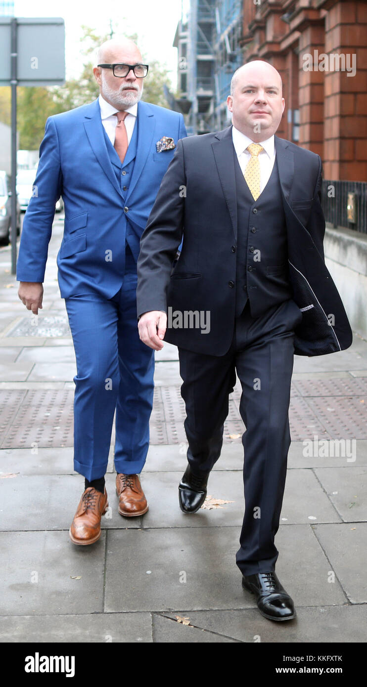 Pic shows: Gary Goldsmith arrives with his lawyer at Westminster Mags ...