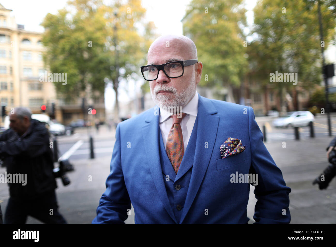 Pic shows Gary Goldsmith arrives with his lawyer at Westminster Mags