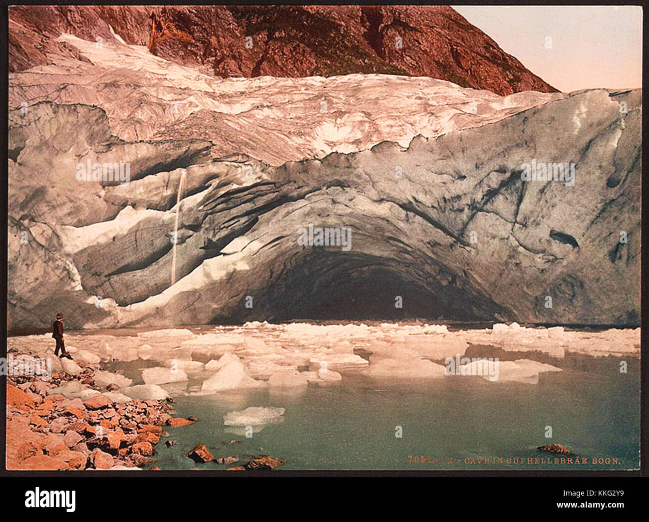 vintage historic photo of natural rock formations mountains and caves ...