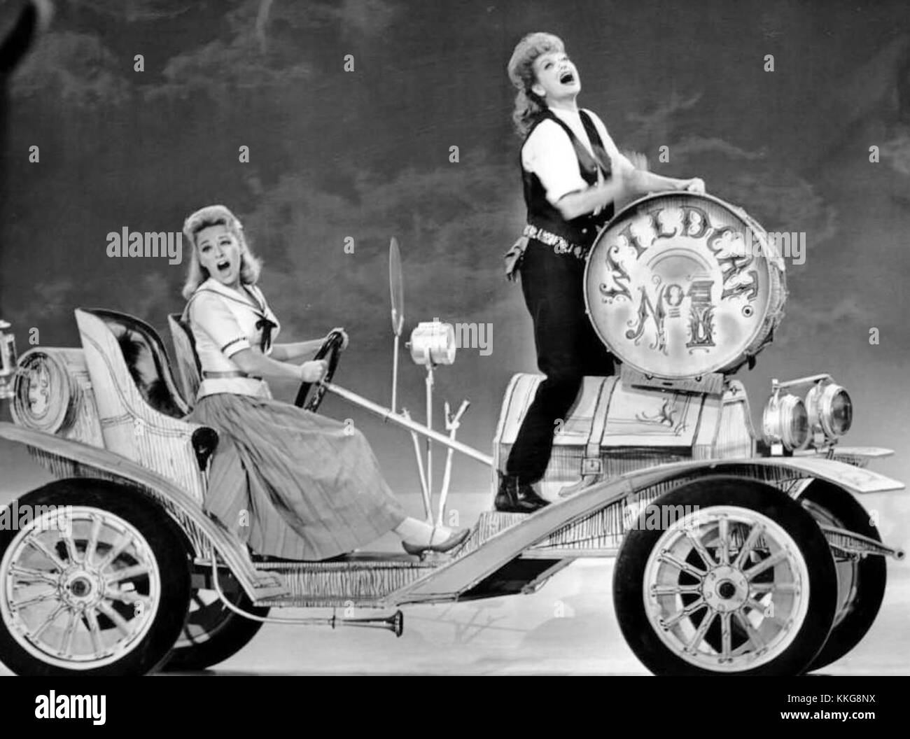 Lucille Ball Paula Stewart Wildcat Ed Sullivan Show 1961 Stock Photo