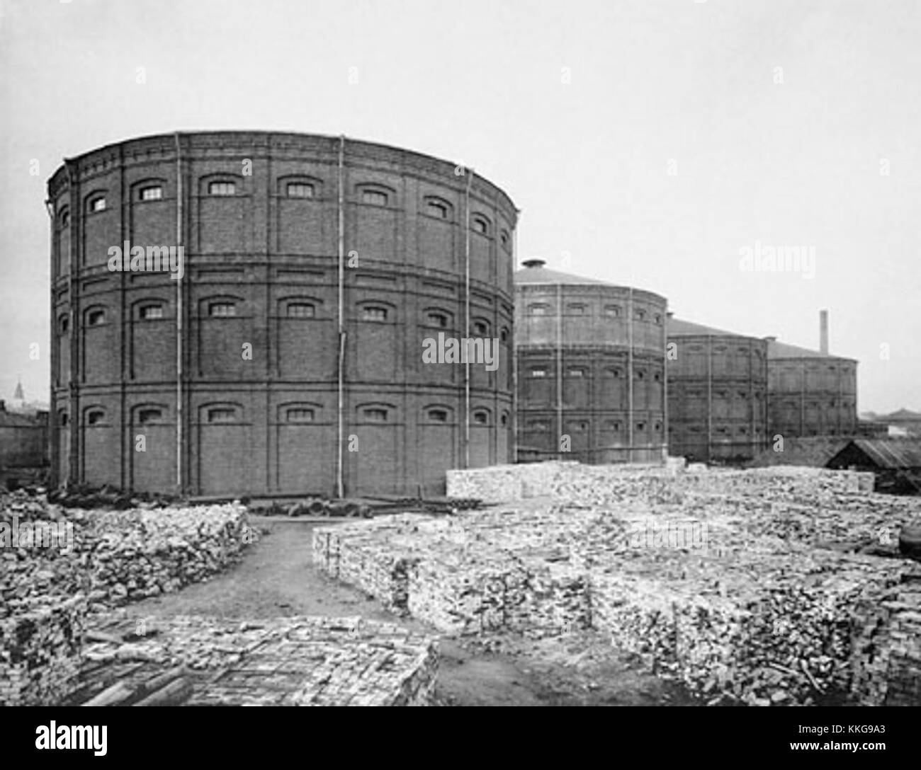 Municipal Album 1.171b Gas works Stock Photo Alamy