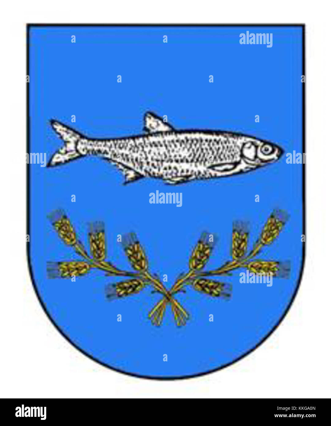 POL gmina Wielkie Oczy COA Stock Photo