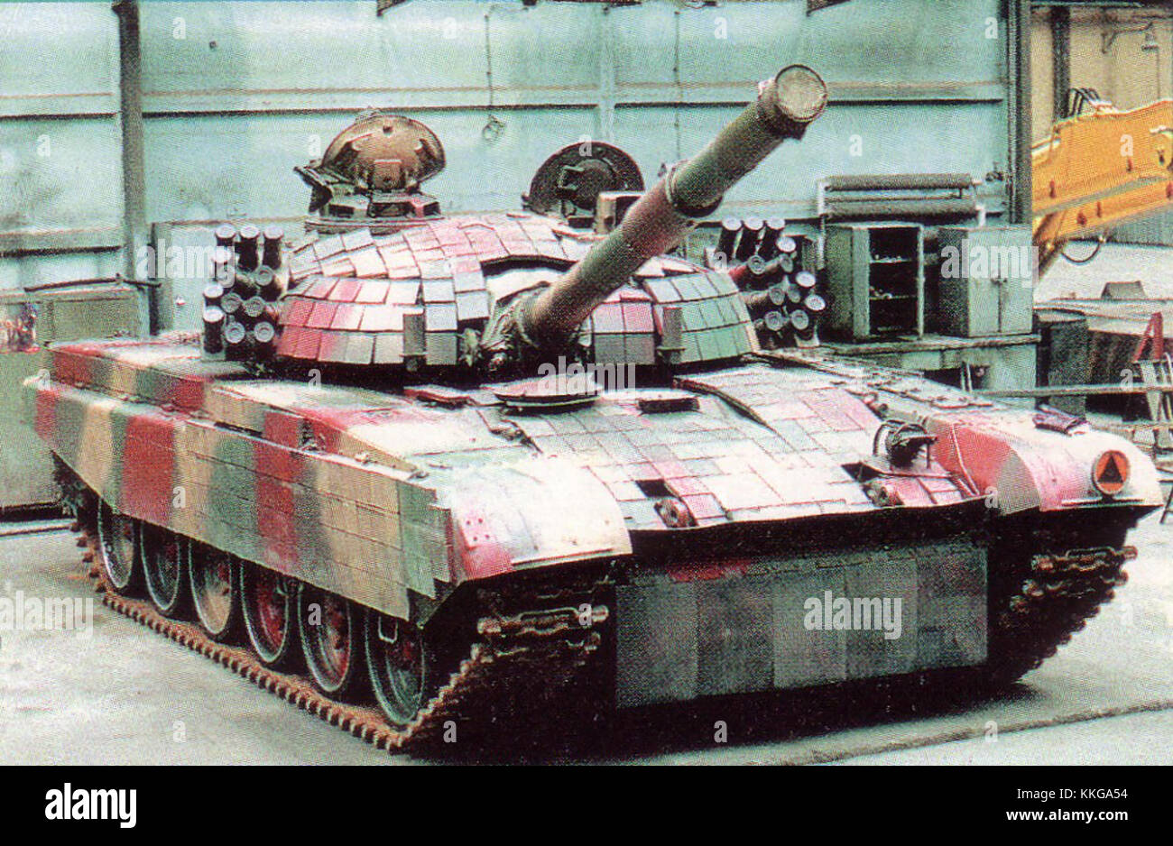 The PT-91 Twardy is a modern Polish main battle tank. The NTW 5 93 6 variant reflects advancements in military technology, offering superior protection and firepower for modern warfare. Stock Photo