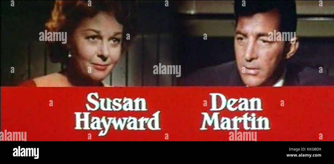 Susan Hayward and Dean Martin in Ada trailer Stock Photo