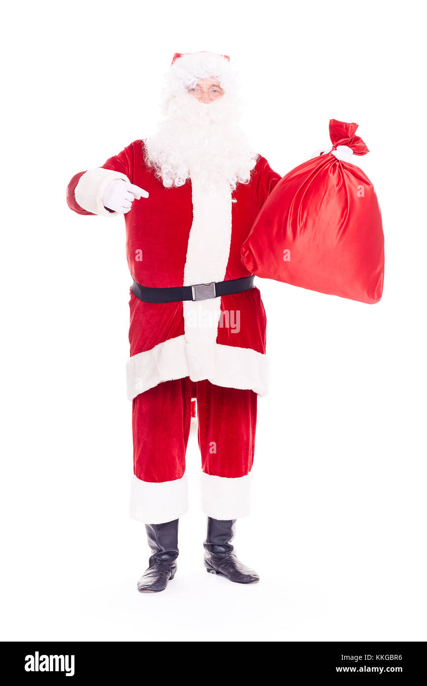 Santa Claus with sack Stock Photo Alamy