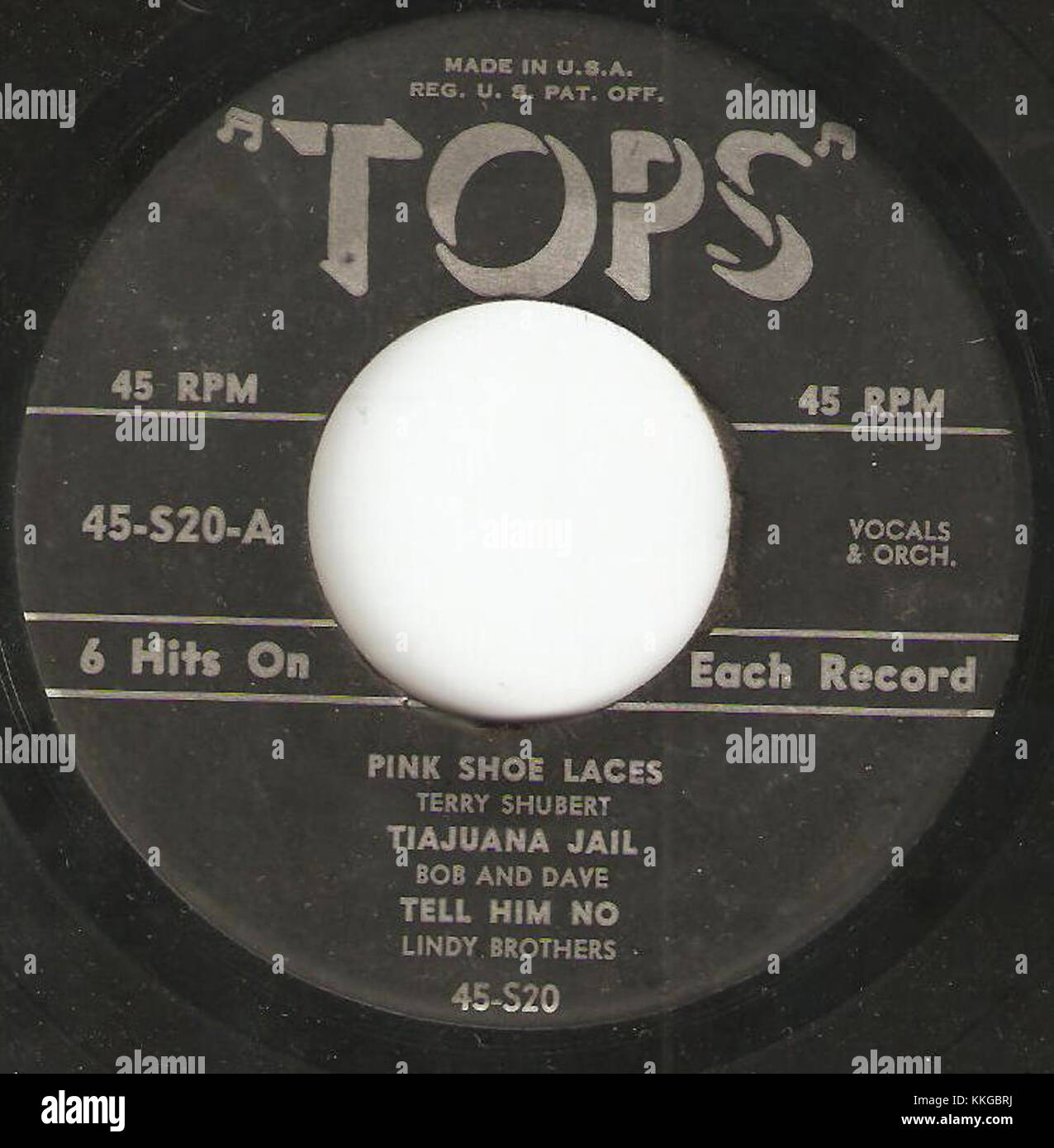 Tops 45S20 A PinkShoeLacesTiajuanaJailTellHimNo Stock Photo Alamy