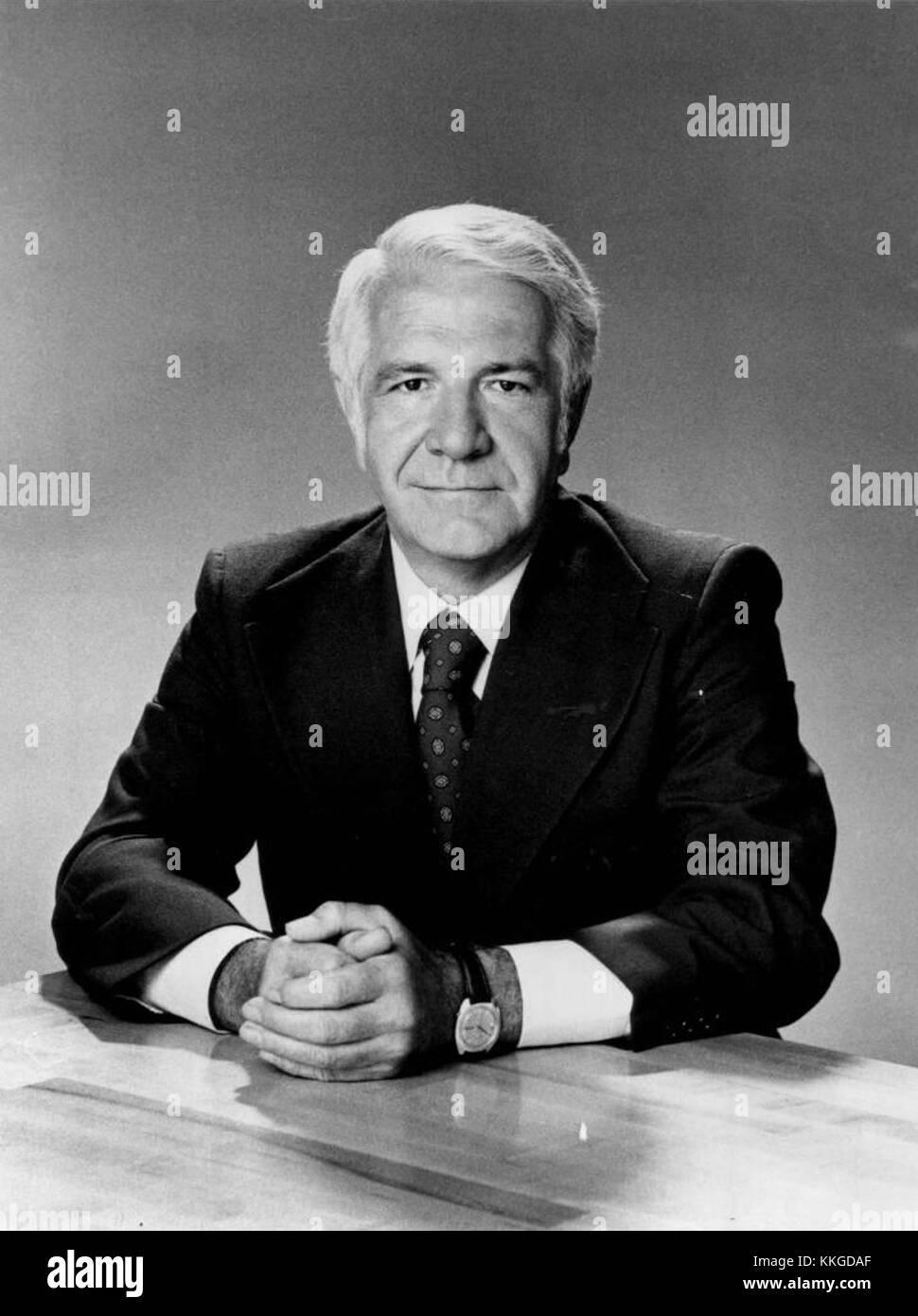 1976 - Harry Reasoner - Newsman Television Press Photo Stock Photo