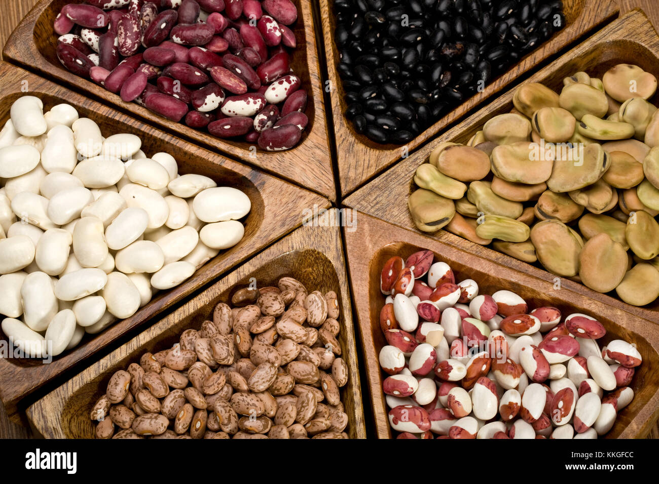 mix of bean and pea on wooden background Stock Photo Alamy