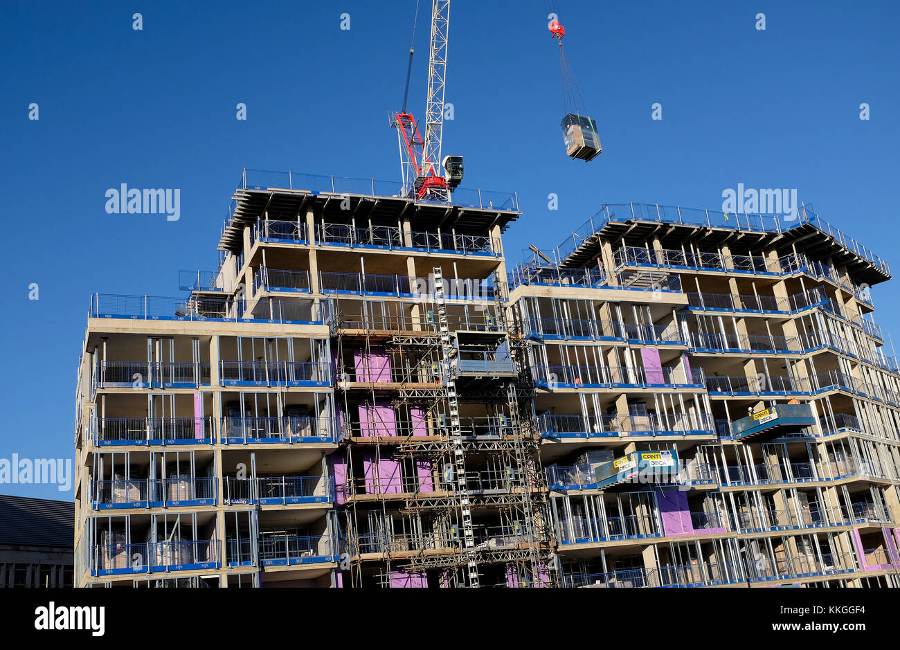 high rise construction site, norwich, norfolk, england Stock Photo Alamy