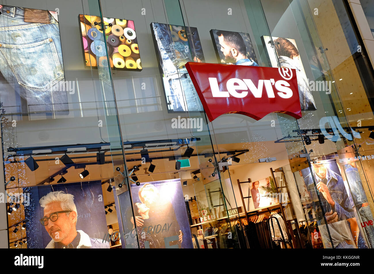 levi's fashion store, norwich, norfolk, england Stock Photo - Alamy