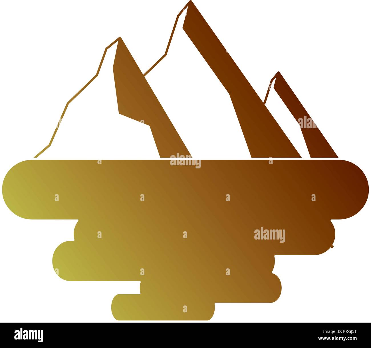 peak mountain landscape land scene Stock Vector Image & Art - Alamy