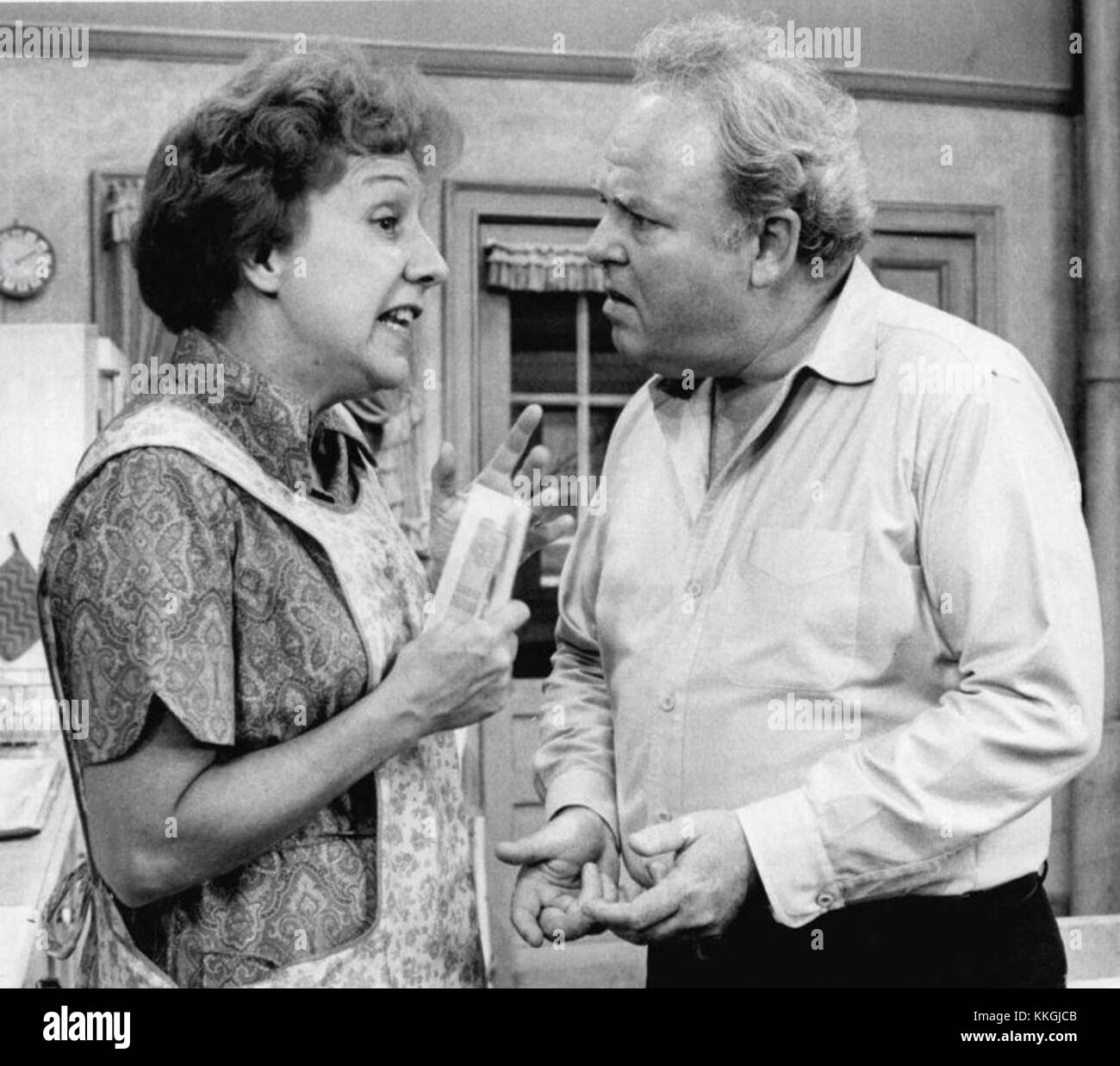 Carroll O'Connor Jean Stapleton Archie and Edith Bunker 1974 Stock Photo