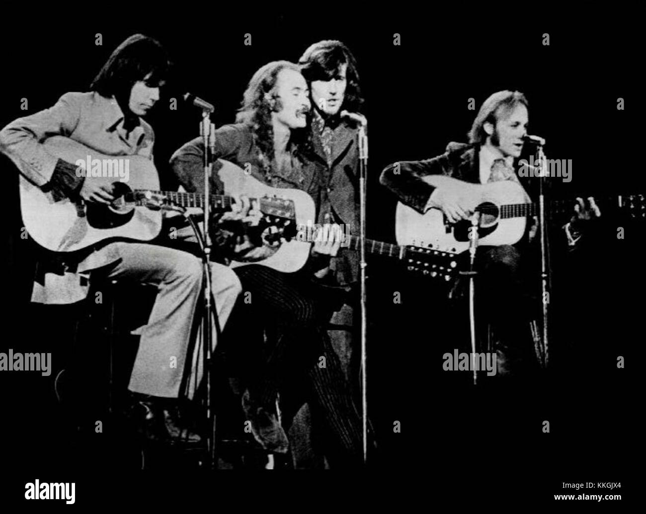 Crosby Stills Nash and Young 1970 Stock Photo - Alamy
