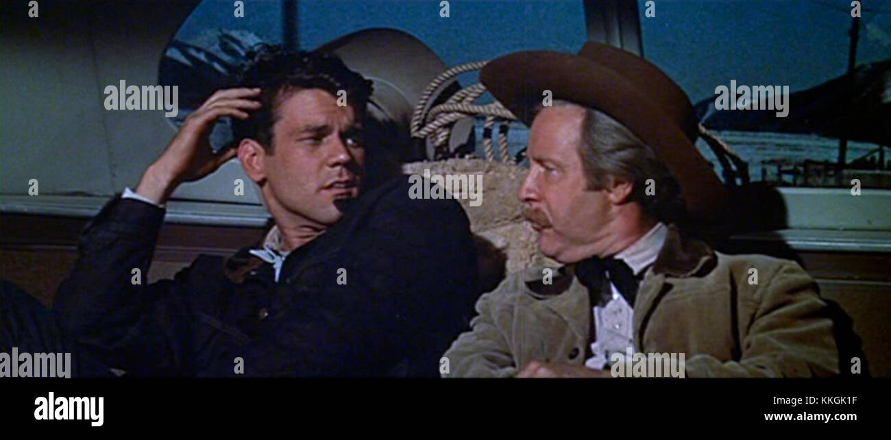 Don Murray and Arthur O'Connell in Bus Stop trailer Stock Photo
