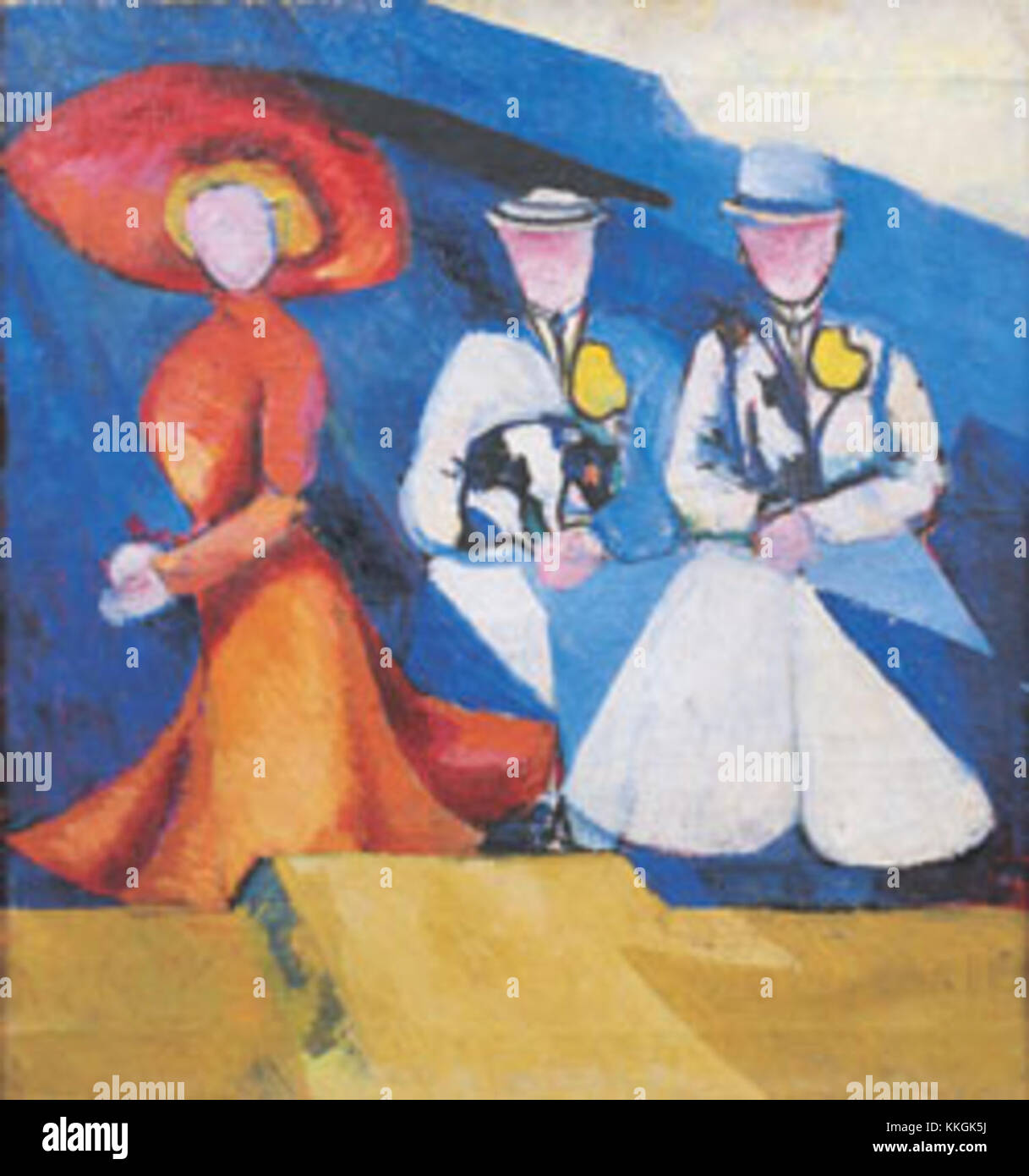 Artwork features three figures hi-res stock photography and images - Alamy