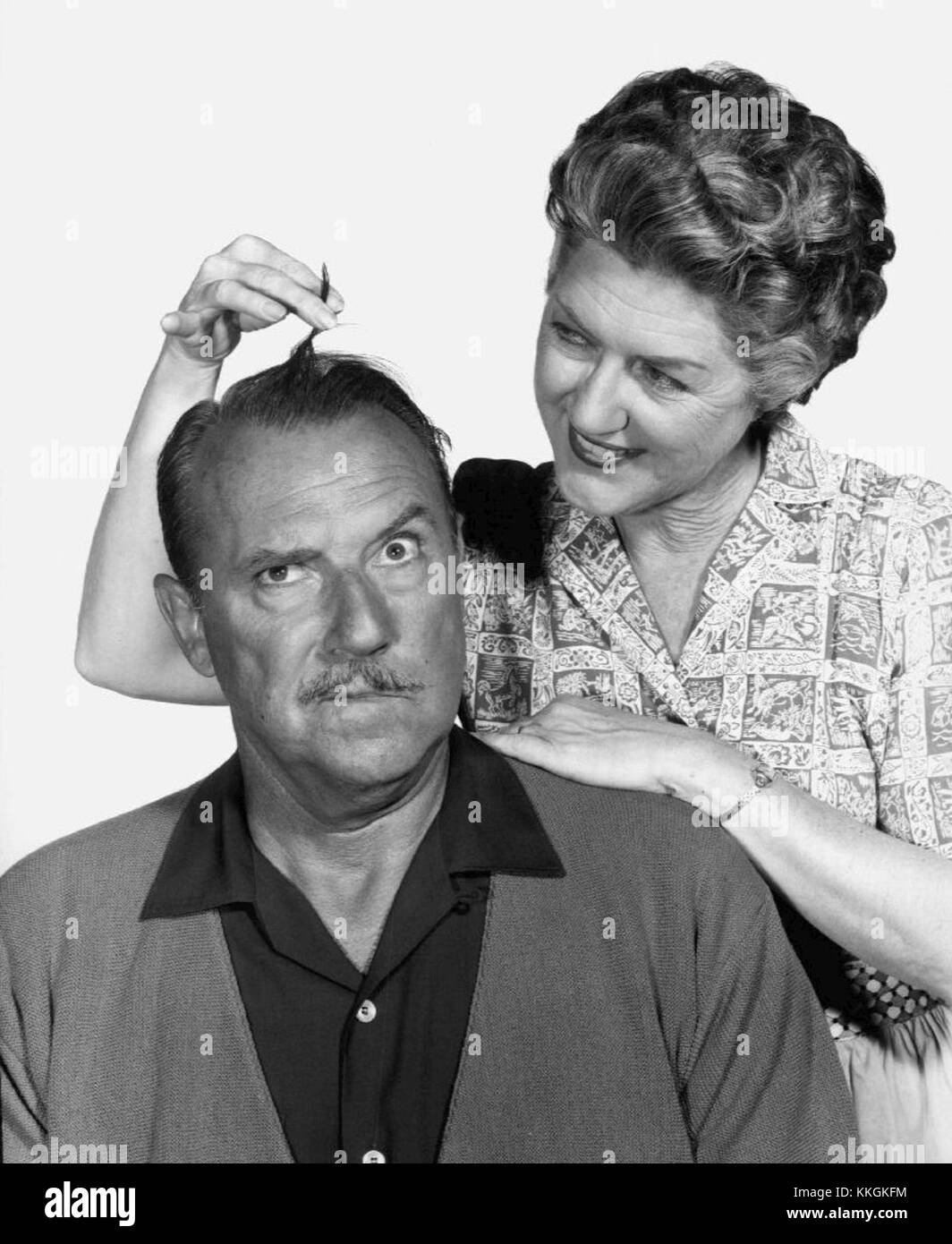 Gale Gordon and Sara Seegar portrayed the Wilsons in the 1963 TV series *Dennis the Menace*, a sitcom based on the comic strip of the same name. The show centered around the misadventures of the mischievous boy Dennis and his interactions with his neighbors. Stock Photo