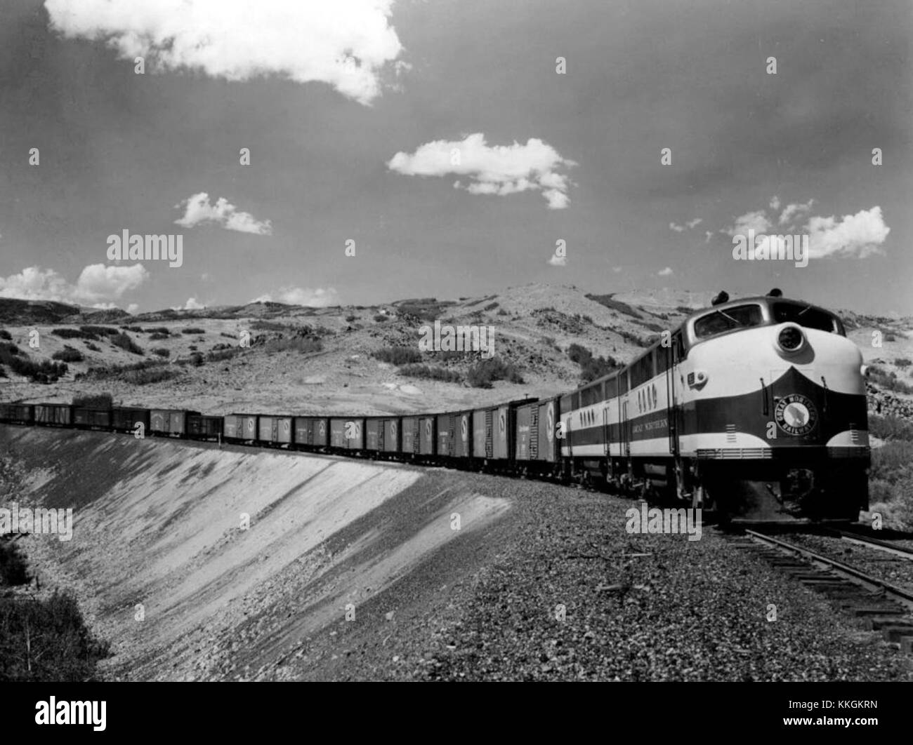 Great Northern freight 1946 Stock Photo - Alamy