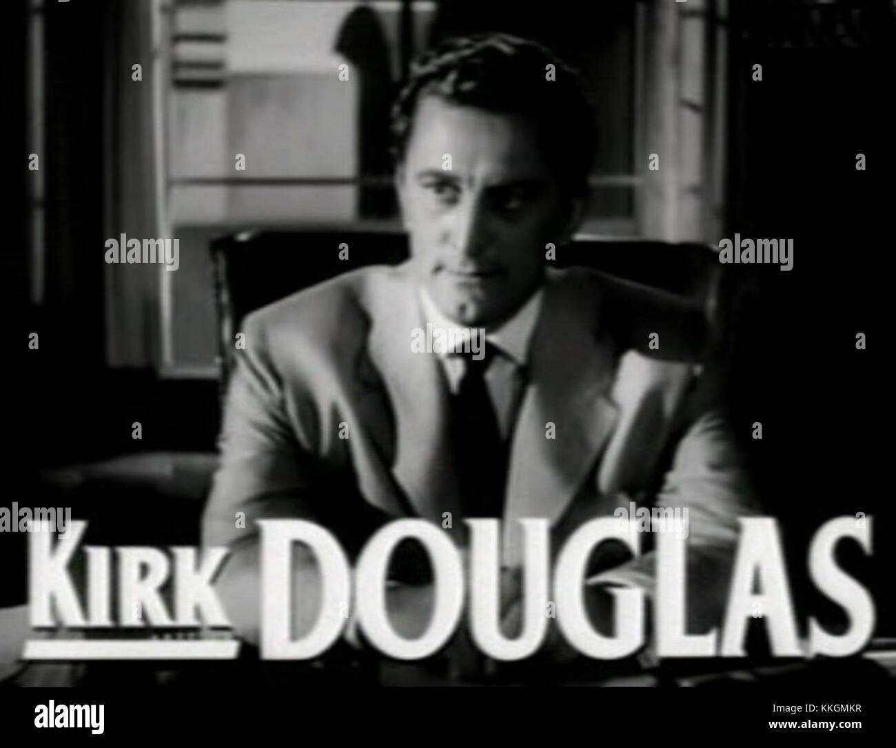 Kirk Douglas in The Bad and the Beautiful trailer Stock Photo