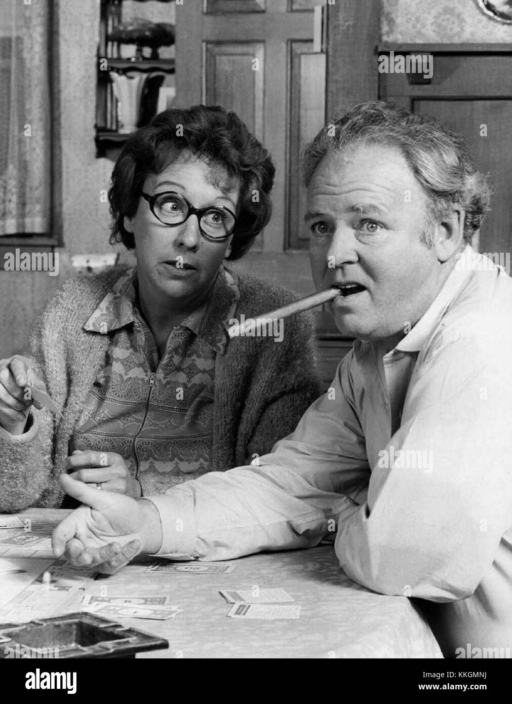 Jean Stapleton Carroll O'Connor All In the Family Stock Photo