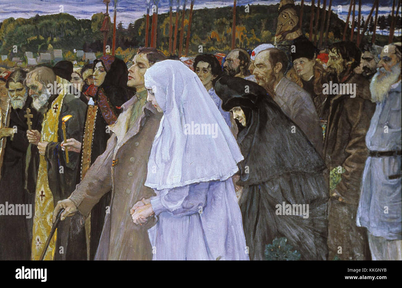 Nesterov M. V. Na Rusi (detail Stock Photo - Alamy