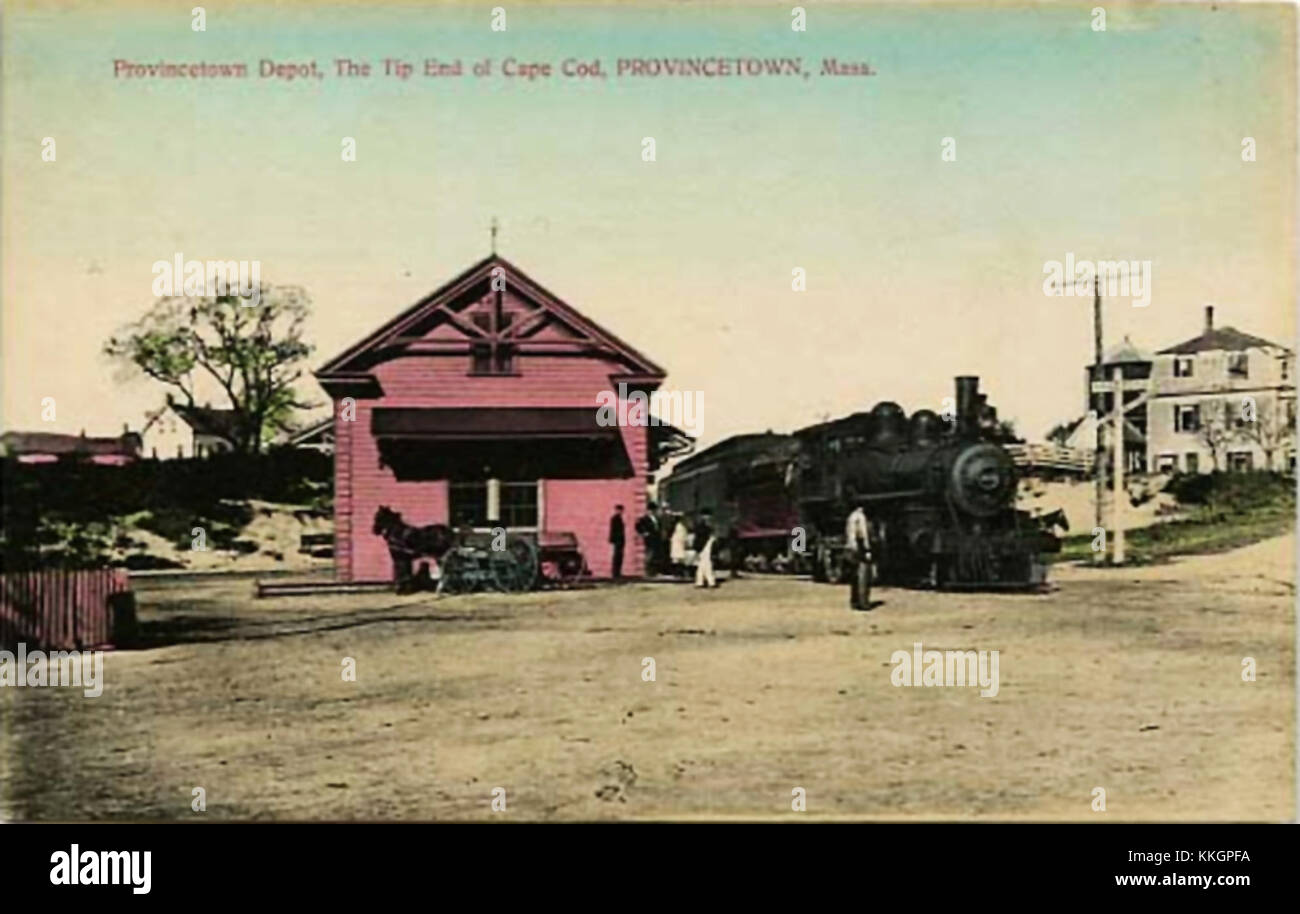 Provincetown Rail Station c 1905 Stock Photo Alamy