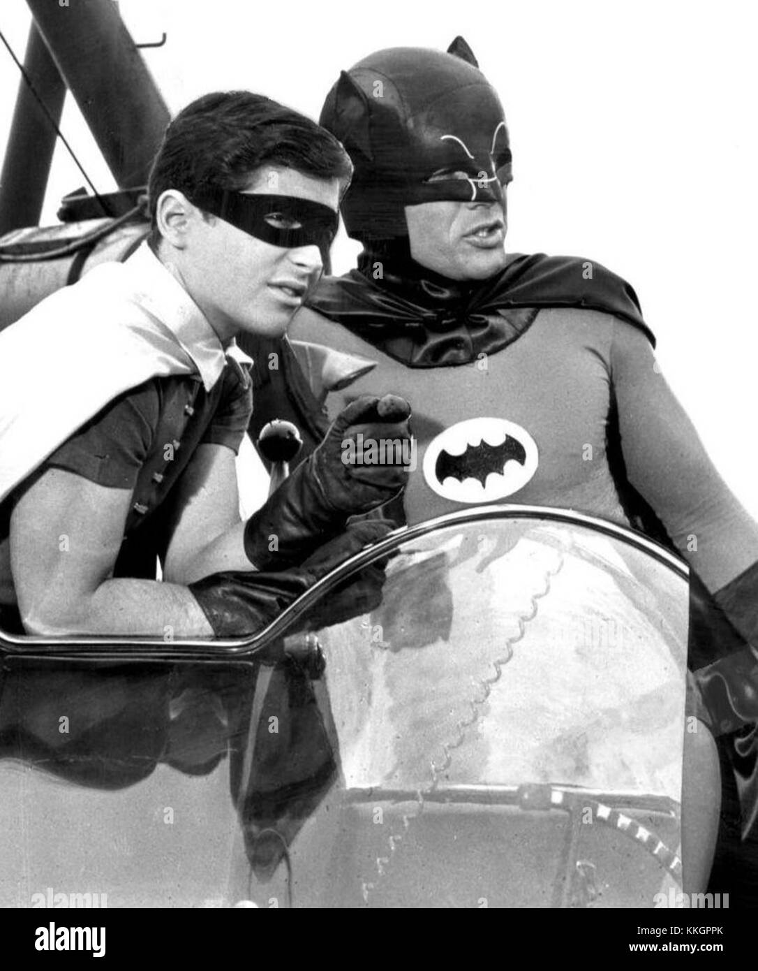 Robin and Batman are iconic characters from the DC Comics universe, often depicted together as partners in crime-fighting. Batman, the dark detective, and Robin, his young sidekick, are known for their crime-fighting adventures in Gotham City. They are featured in various comic books, television shows, and movies. Stock Photo