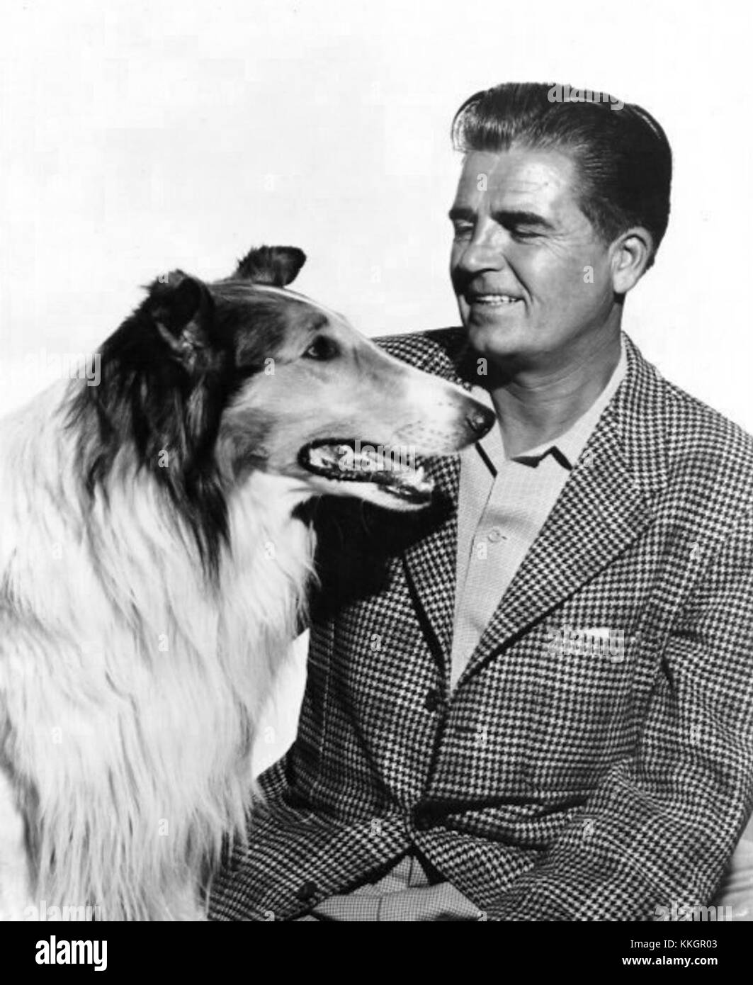 Rudd Weatherwax and Lassie 1955 Stock Photo Alamy