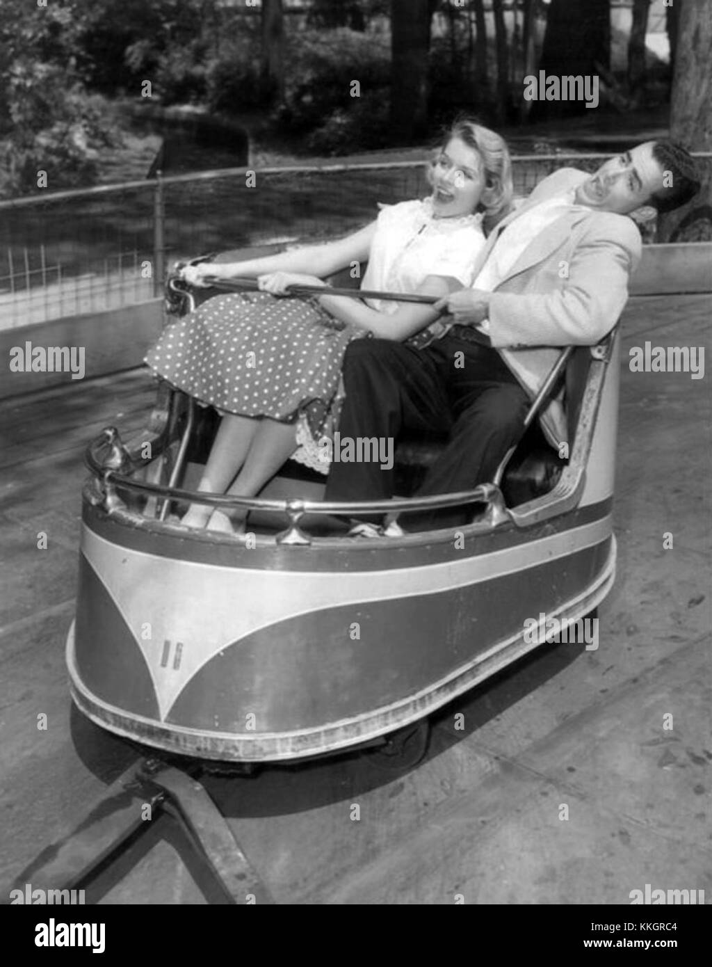 The Whip Riverview Park Chicago 1957 Stock Photo
