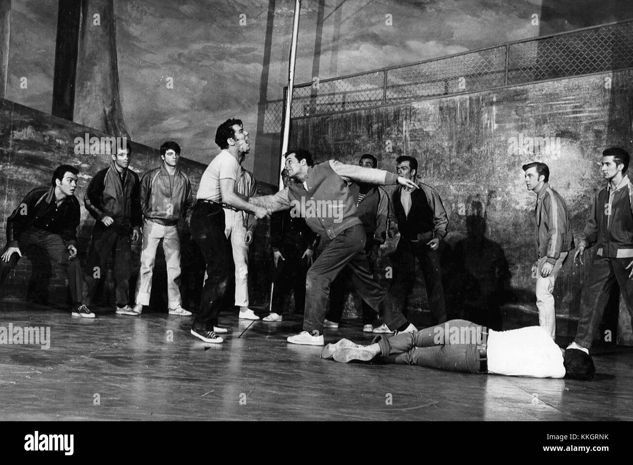 The Rumble from West Side Story 1957 Stock Photo Alamy