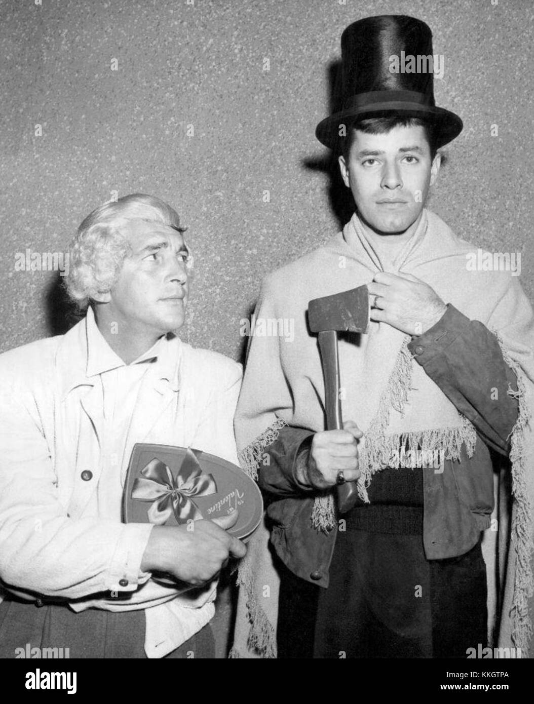 A promotional image from the 1955 'Colgate Comedy Hour' featuring ...