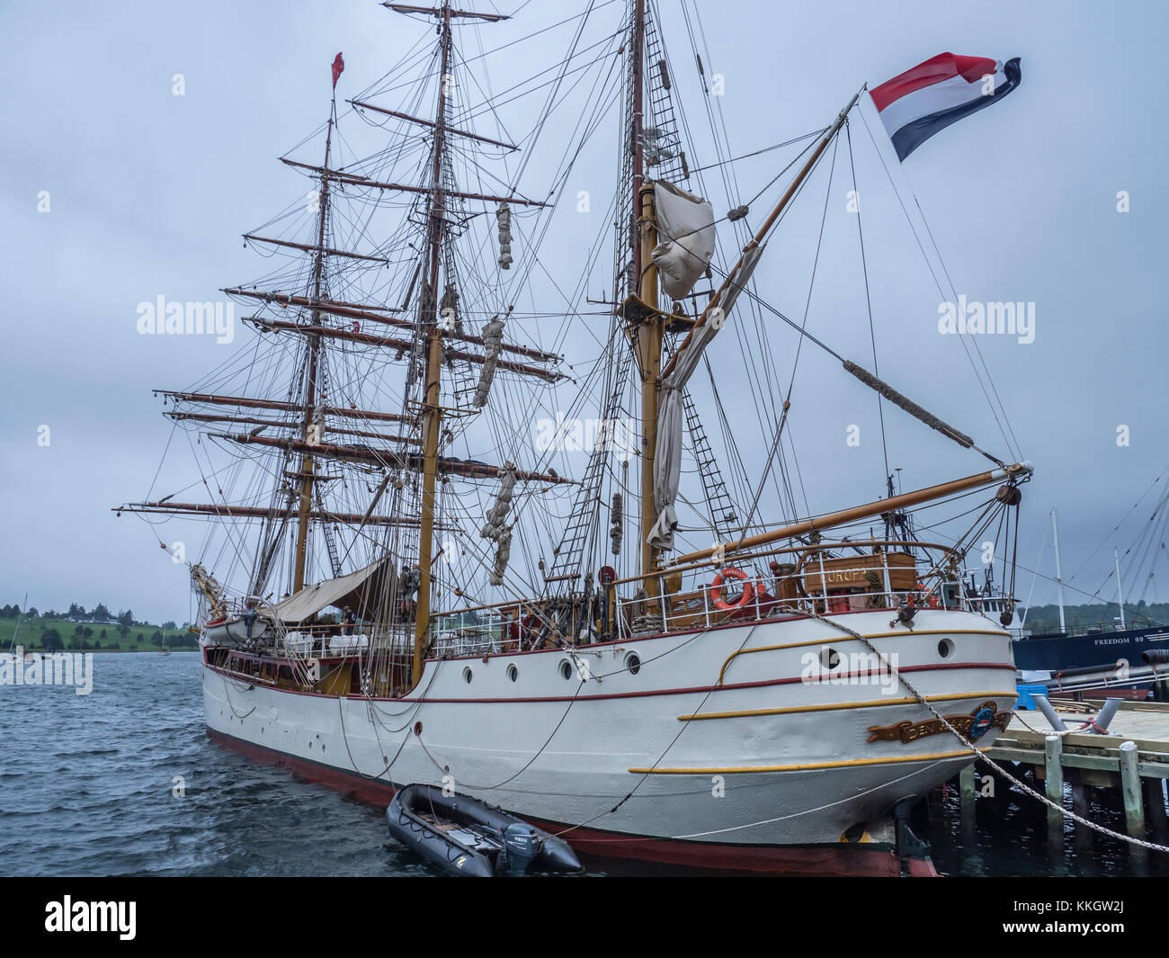 Barc Euorpa ship, Lunenburg, Nova Scotia, Canada. Stock Photo