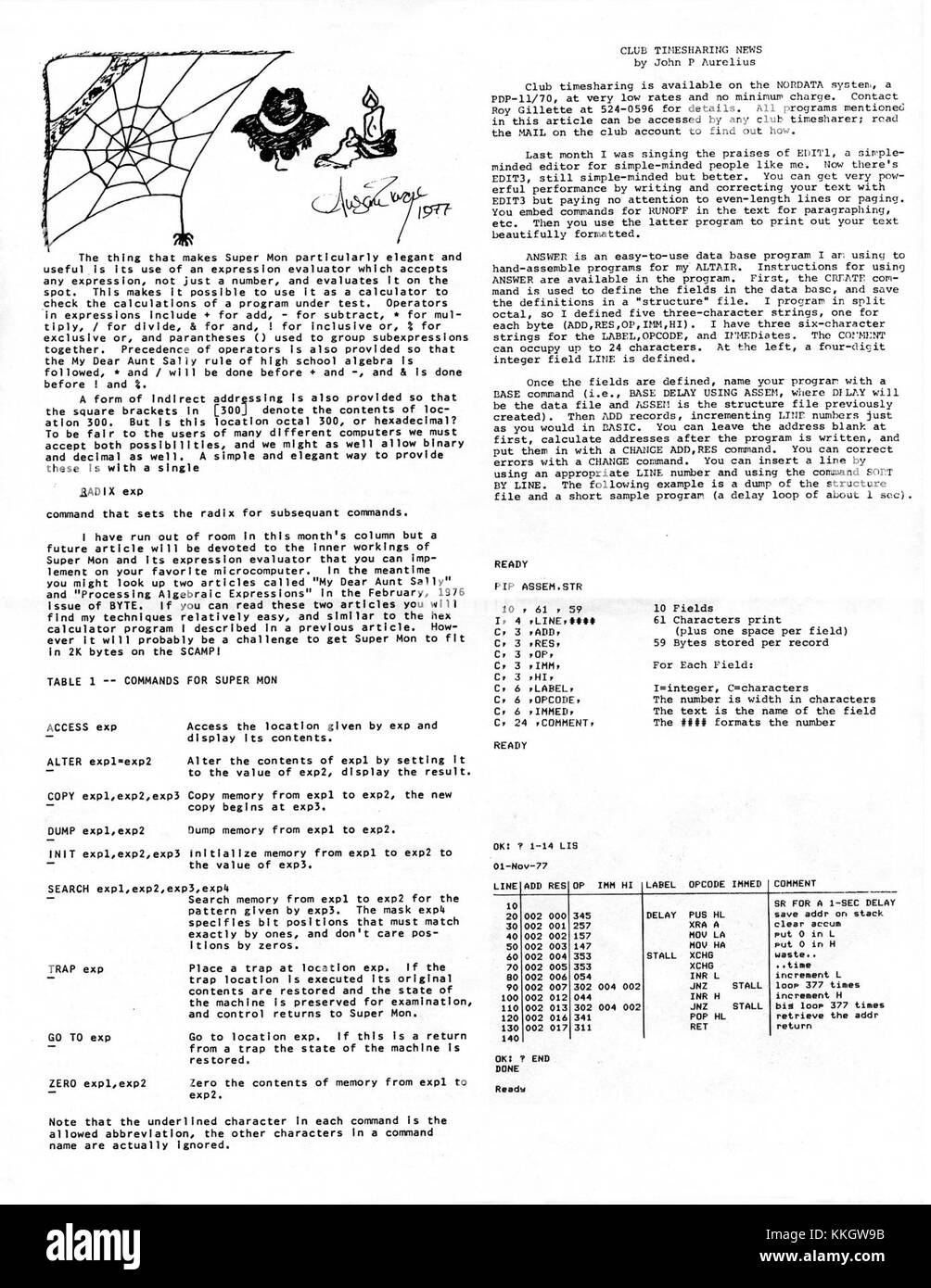 The Northwest Computer Clubâ€™s December 1977 publication highlights advancements in computing technology during the late 1970s. The club was an important part of the early personal computing community, providing resources for enthusiasts and innovators. Stock Photo
