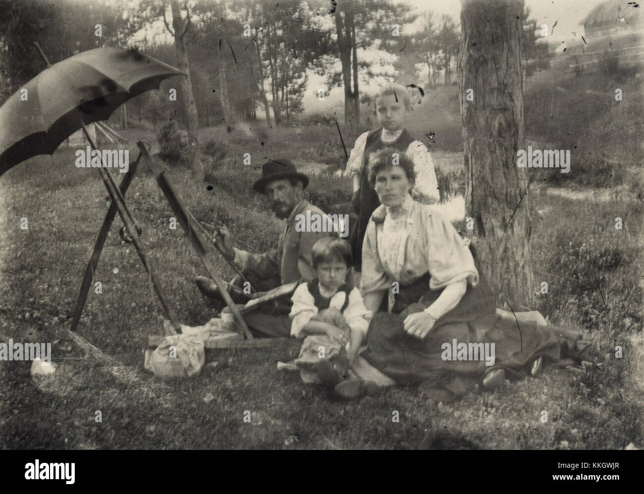 Photograph of Celebrovskiy and his family, providing a glimpse into ...