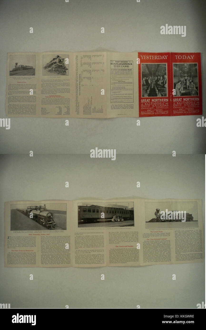 This brochure, from the 1927 Great Northern Railroad Fair, showcases ...