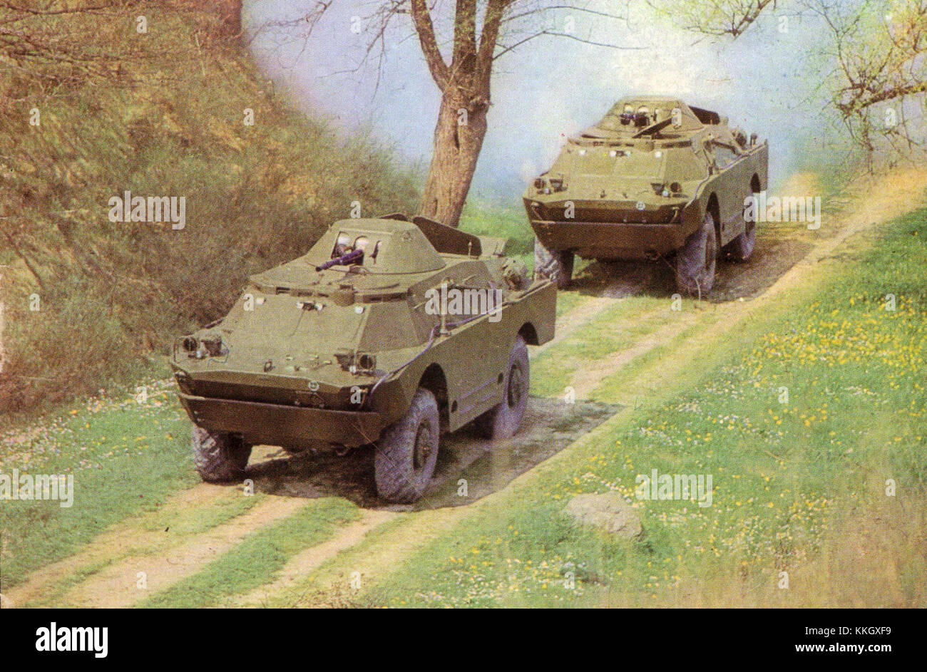 The BRDM-2 is a Soviet-era amphibious armored reconnaissance vehicle ...