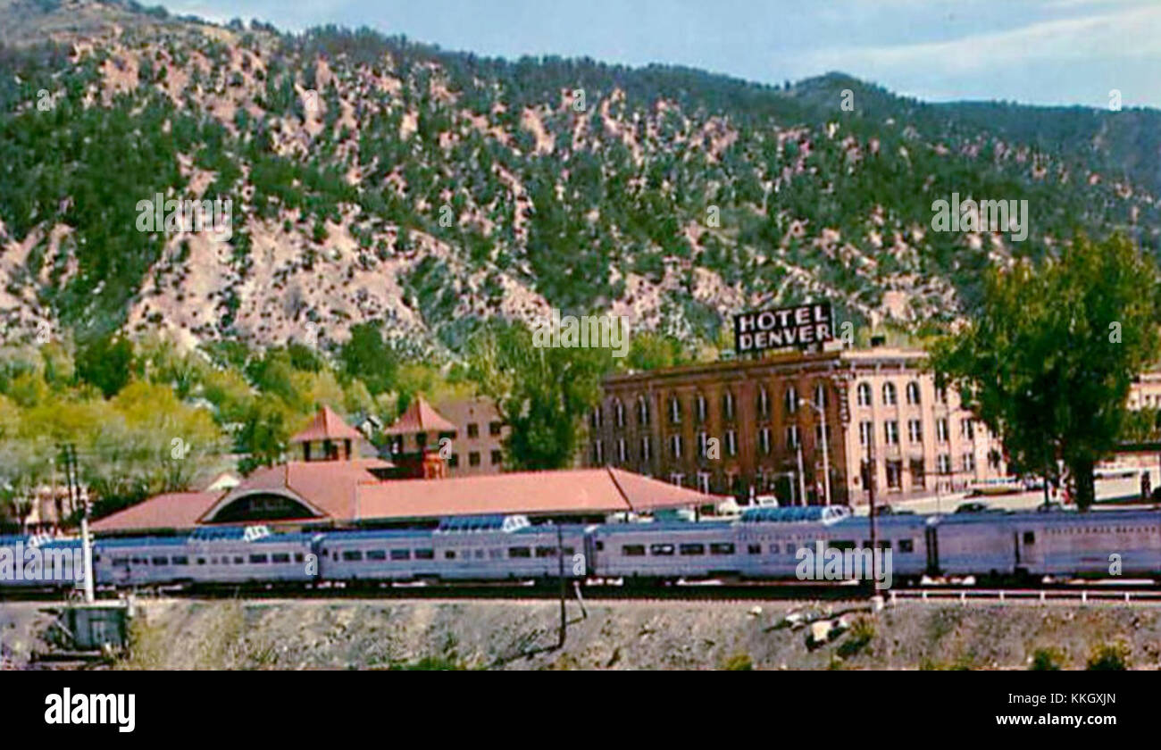 California Zephyr at Glenwood Springs Colorado Stock Photo Alamy