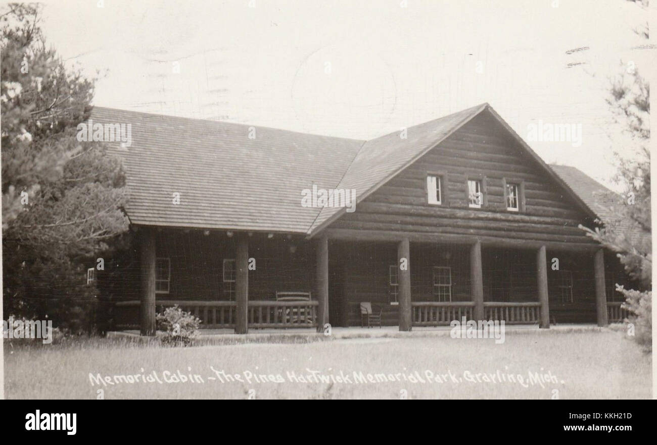 Hartwick Pines Memorial Building Stock Photo Alamy